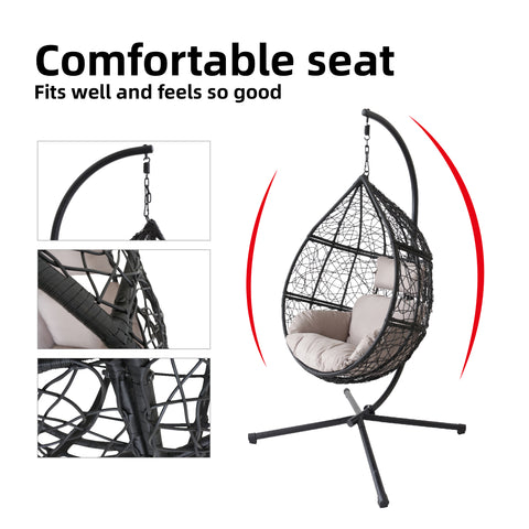 Classic Single Seat Egg Chair - White Colour image 7