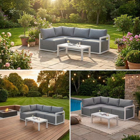 Four-Seat Alfresco Harmony Set – Charcoal Grey
