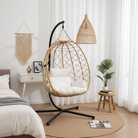 CozyNest Weave Foldable Egg Chair