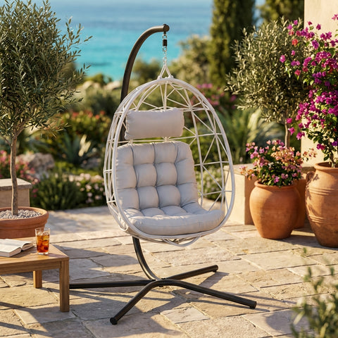 CozyNest Weave Foldable Egg Chair