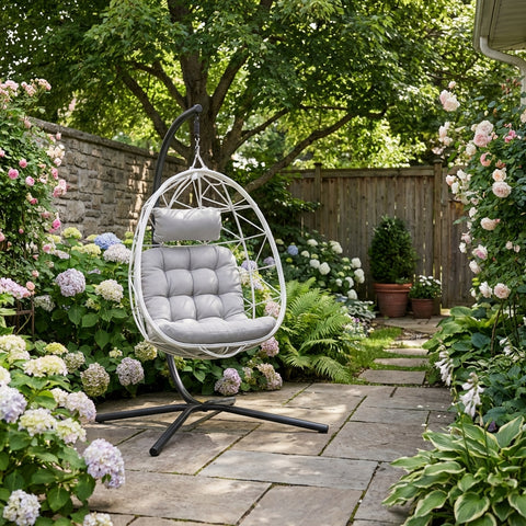 CozyNest Weave Foldable Egg Chair