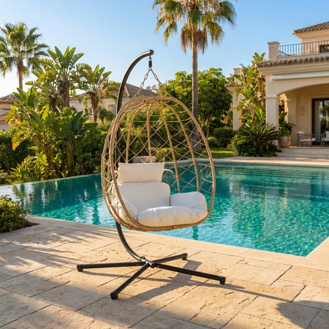 CozyNest Weave Foldable Egg Chair