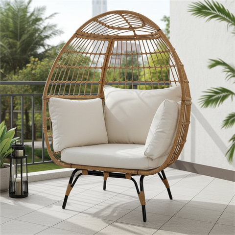 Luxurious Standing Egg Chair + Cushion image 0