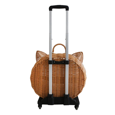 Wicker Cat Carrier Trolley image 13