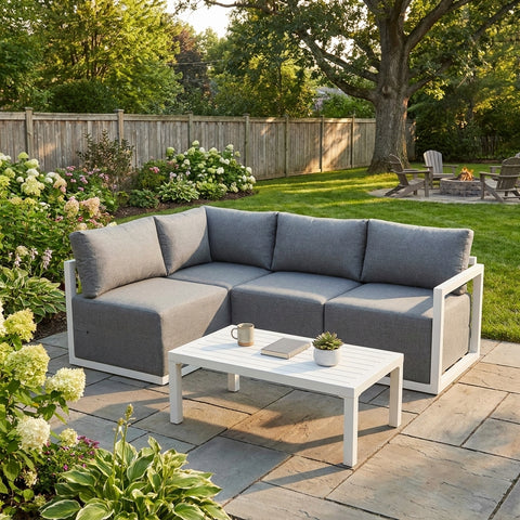 Four-Seat Alfresco Harmony Set – Charcoal Grey
