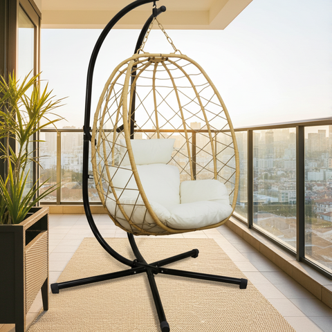 CozyNest Weave Foldable Egg Chair