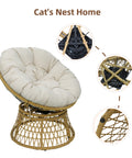 Rotating Papasan Chair with Cushion image 6