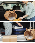 Wicker Cat Carrier Trolley image 8