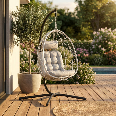 CozyNest Weave Foldable Egg Chair