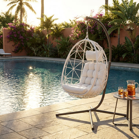 CozyNest Weave Foldable Egg Chair