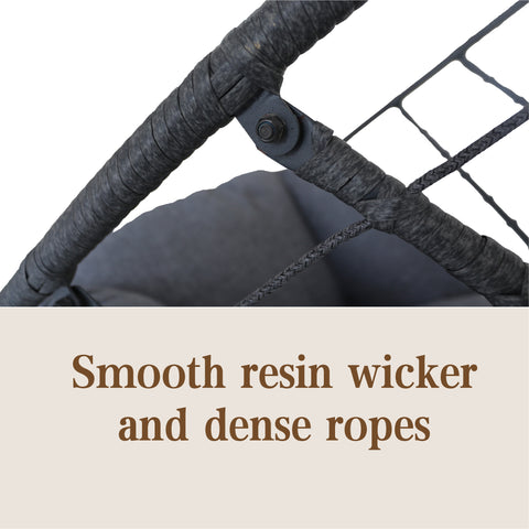 Modern Hanging Egg Chair - Black Colour image 4