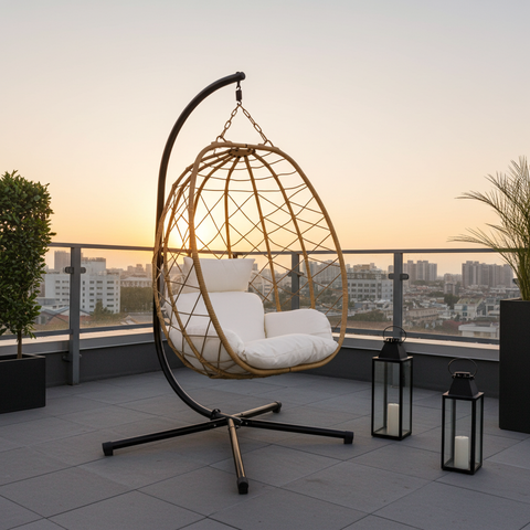 CozyNest Weave Foldable Egg Chair