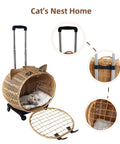 Wicker Cat Carrier Trolley image 6