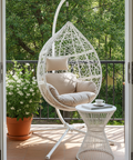 Classic Single Seat Egg Chair - White Colour image 8