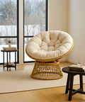 Rotating Papasan Chair with Cushion image 10