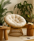 Rotating Papasan Chair with Cushion image 7