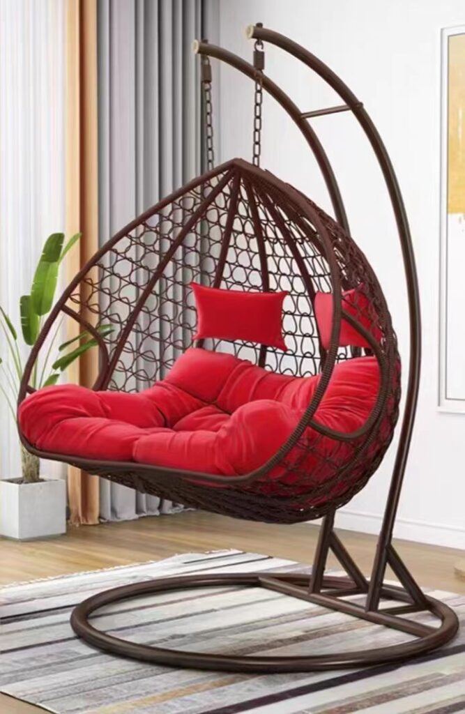 double seat hanging egg chair