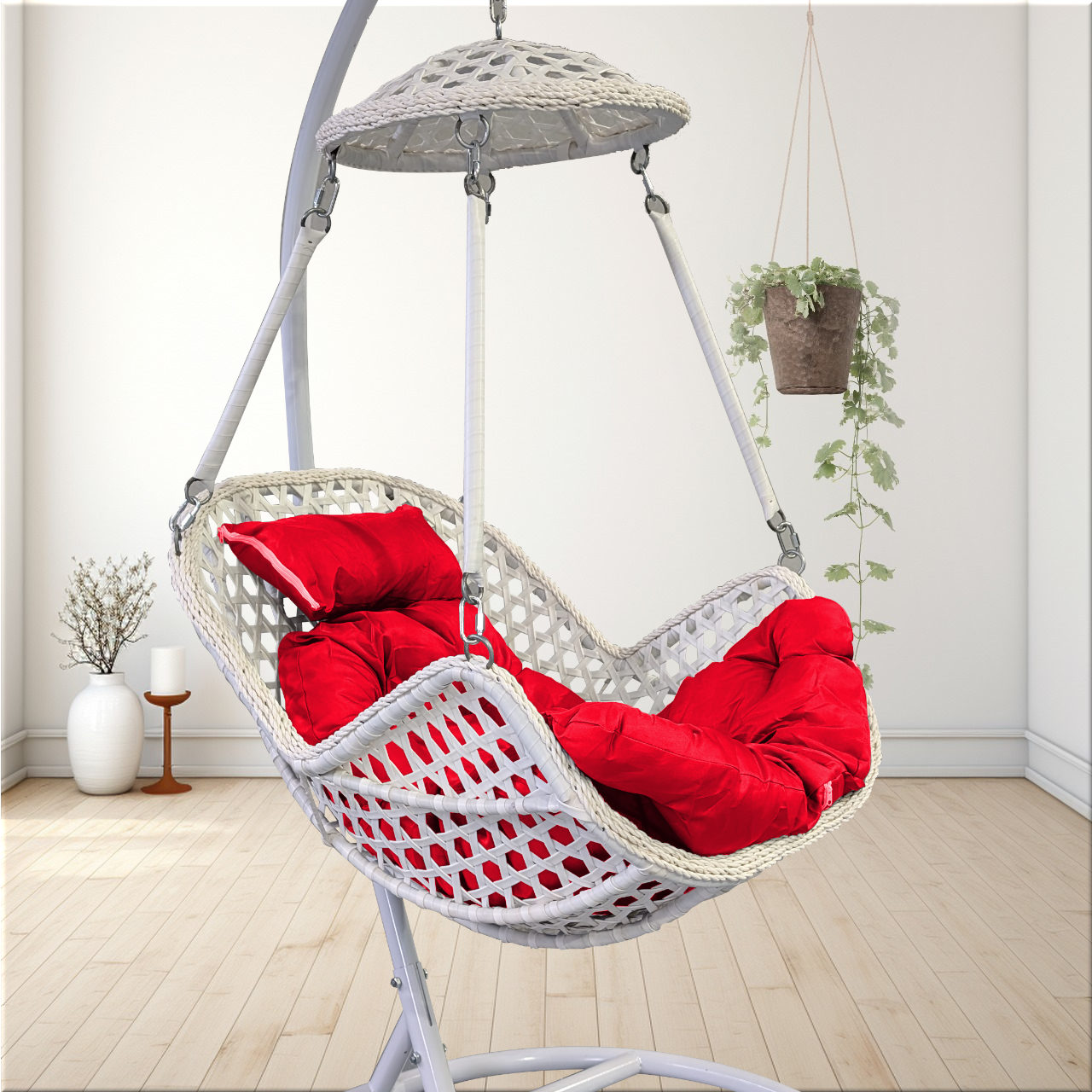 Straw swing chair sale